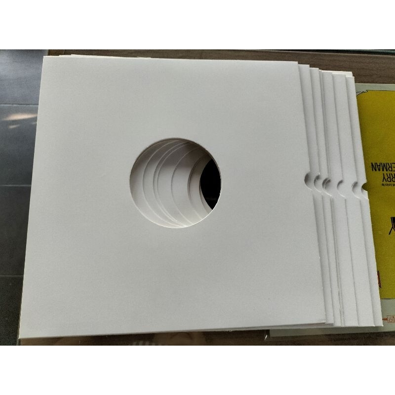 ปกใส่แผ่นเสียง ปกนอก  ปกเปล่าสำหรับใส่แผ่นเสียง ขนาด12" กระดาษอาร์ตมัน กระดาษหนา 350แกรม ราคา200.-(1แพคมี10ปก)