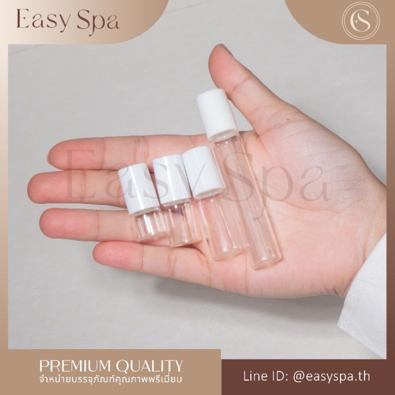 ขวดลูกกลิ้งแก้ว 1ml 2ml 3ml 5ml 10ml ขวดลูกกลิ้งสีชา ขาวขุ่น ขวดลูกกลิ้งใส ขวดน้ำมันหอมระเหย ขวดใส่อุทัยทิพย์