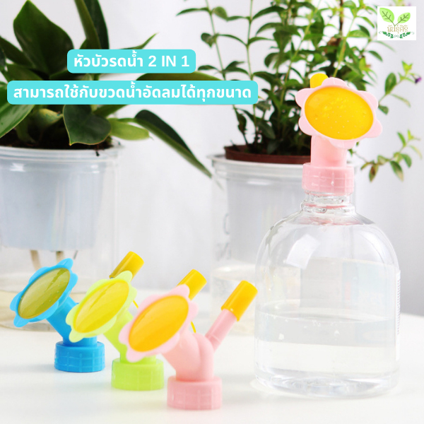 หัวบัวรดน้ำขวดน้ำอัดลม 2 IN 1 หัวบัวรดน้ำแคคตัส หัวบัวรดน้ำมินิ
