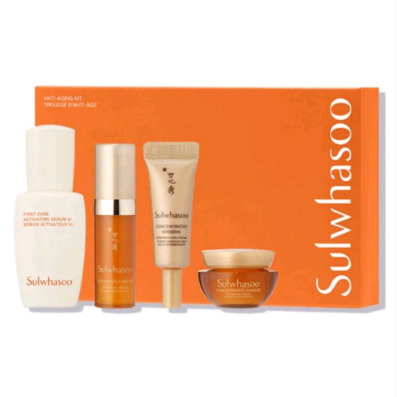 เซ็ตใหม่ สลากไทยSulwhasoo Anti-aging kit Trousse D'anti-âge Sulwhasoo Anti AGING kit (4 items)
