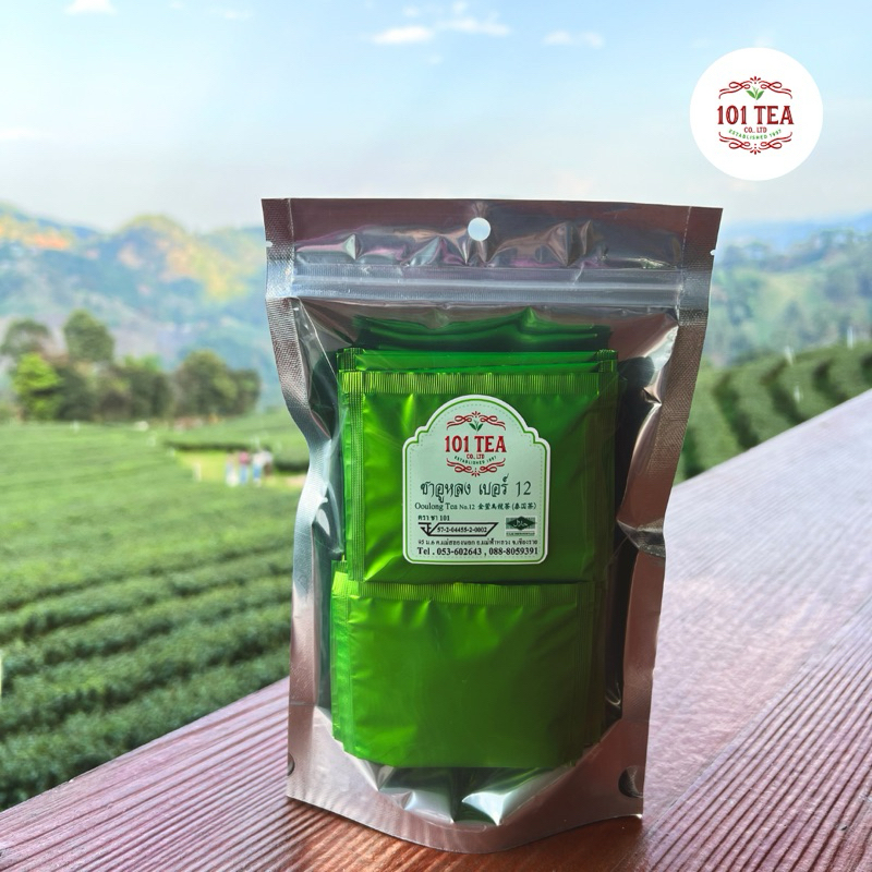 ไร่ชา 101 ชาอูหลงเบอร์ 12 ชนิดซอง 2g. แพ็ค 20 ซอง Oolong Tea No.12 Tea Bags