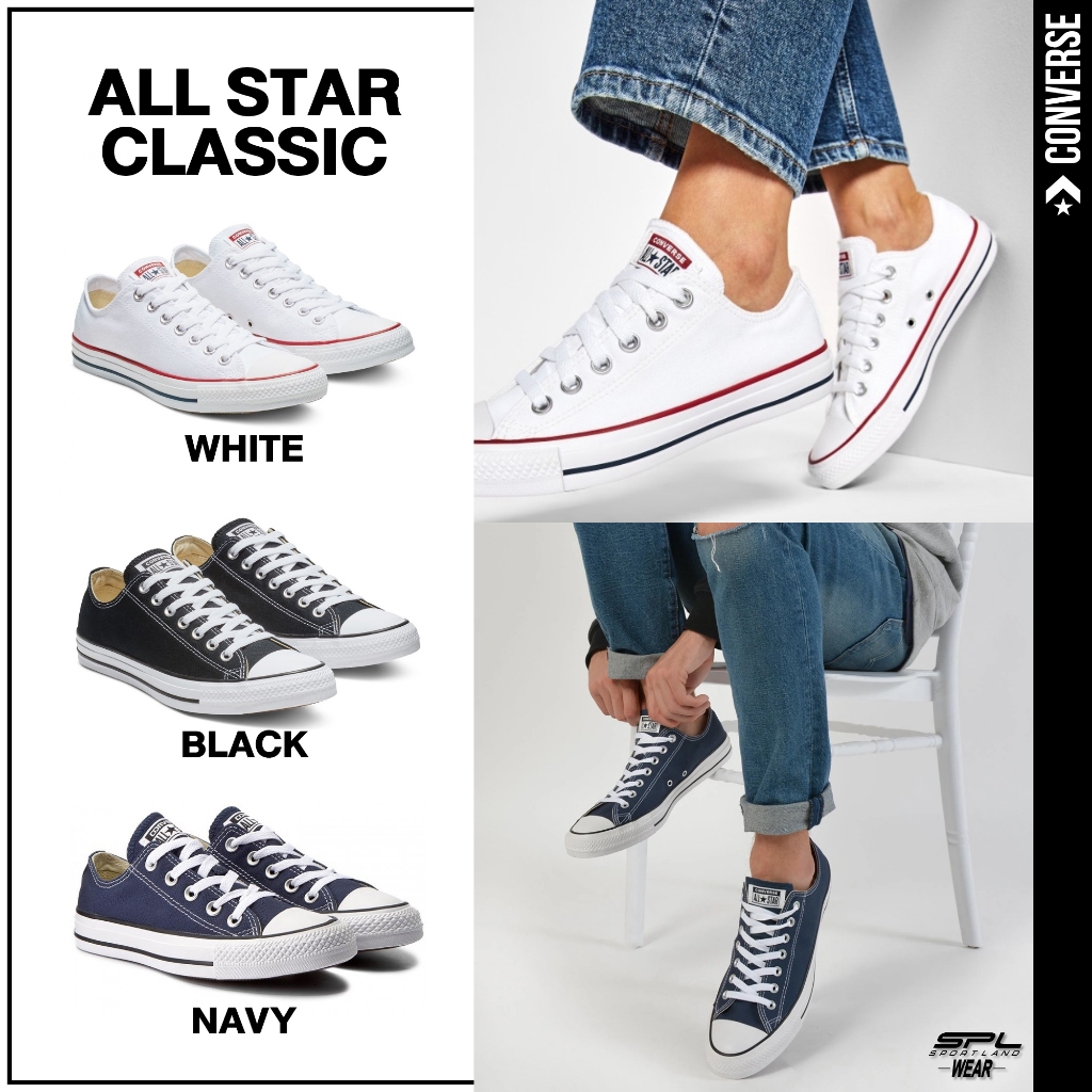 Converse Collection รองเท้าผ้าใบ รองเท้าลำลอง CR M All Star OX รุ่น Classic M7652CWW / M9166CBK / M9697CNA (2000)