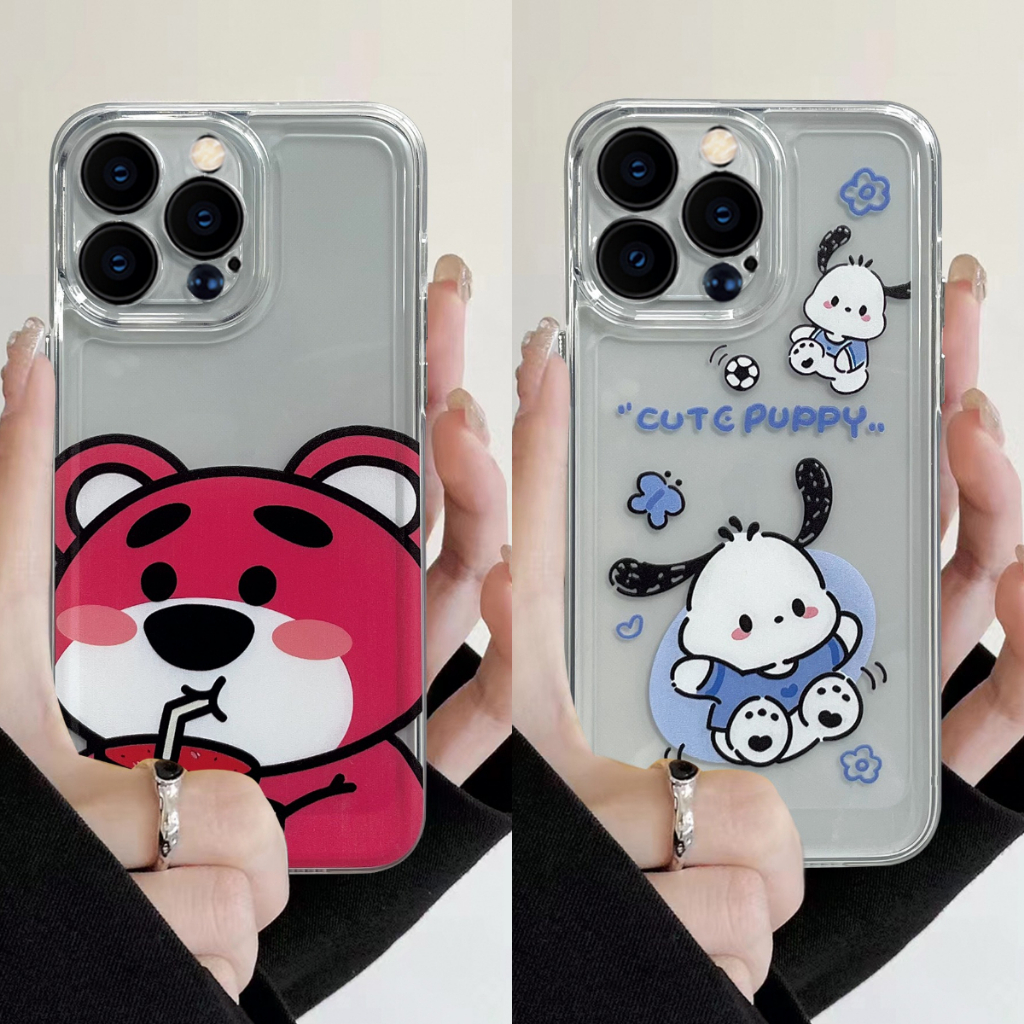🔥New🔥เคสใส ลายกา์ตูน for iPhone11 13 PRO MAX VIVO SAMSUNG OPPO A15 A77S A38 A54 A53 RENO11 A05S Y12 