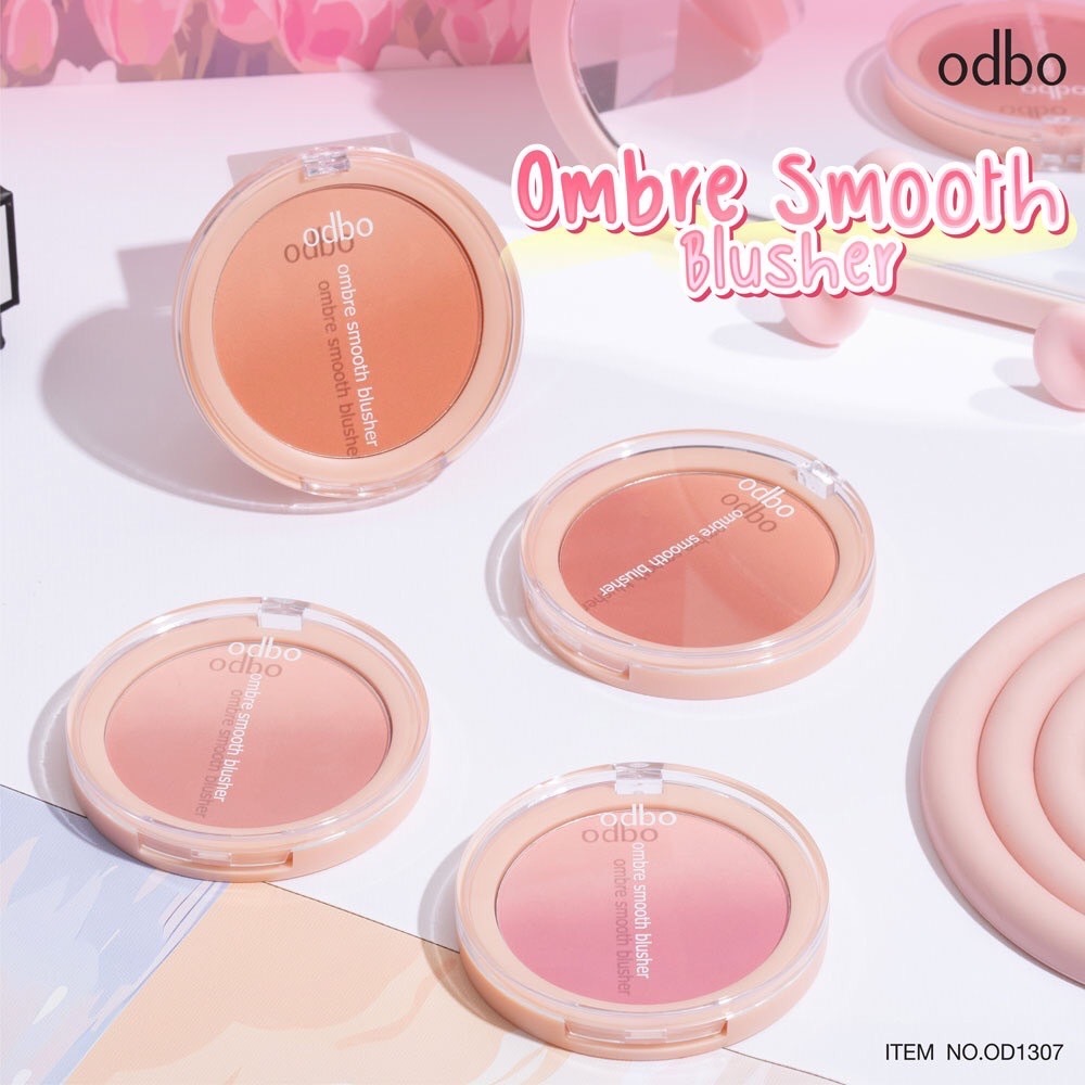 พร้อมส่ง ของแท้ | odbo Ombre Smooth Blusher OD1307 โอดีบีโอ ออมเบรย์ สมูธ บลัชเชอร์
