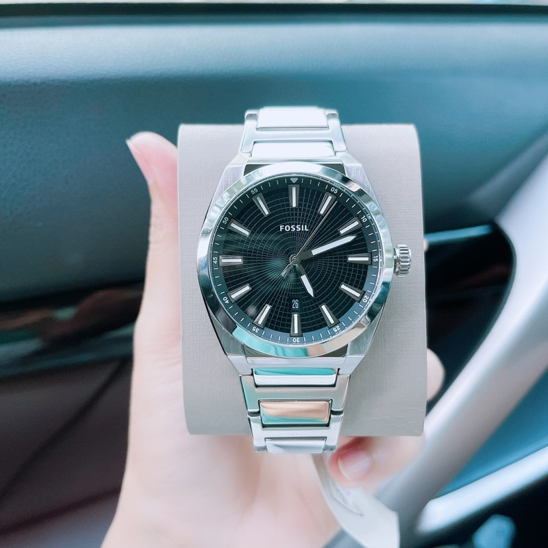 👑ผ่อน0%👑CMG นาฬิกาข้อมือ Fossil Everett Stainless Steel Watch FS5821