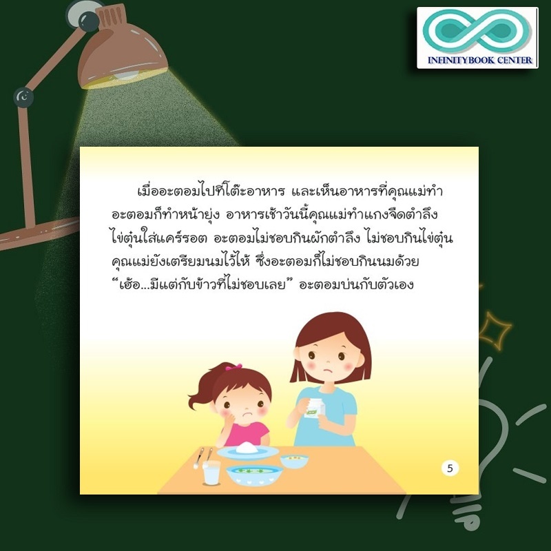 หนังสือเด็ก อะตอม ตัวเล็ก : นิทานสำหรับเด็ก นิทานภาพสำหรับเด็ก นิทานพัฒนา EF ทักษะสมอง (Infinitybook Center)