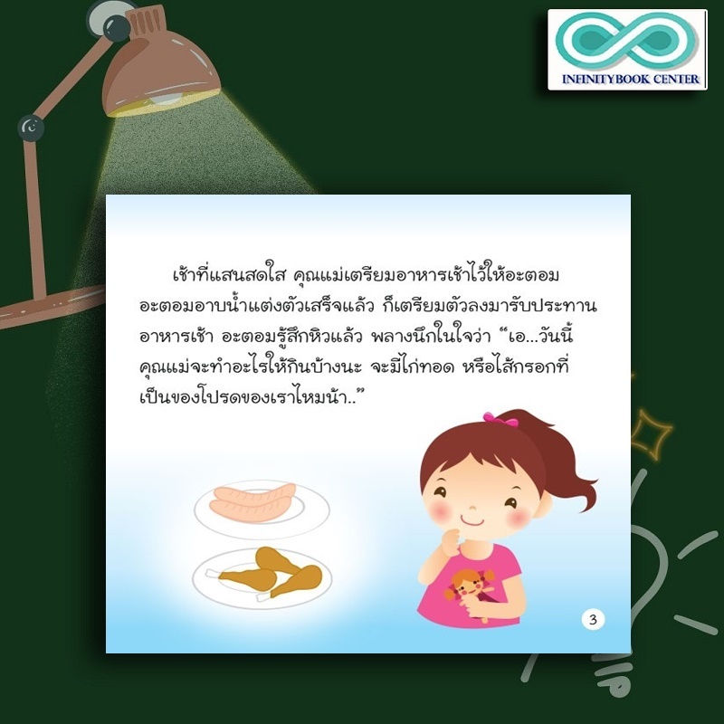 หนังสือเด็ก อะตอม ตัวเล็ก : นิทานสำหรับเด็ก นิทานภาพสำหรับเด็ก นิทานพัฒนา EF ทักษะสมอง (Infinitybook Center)
