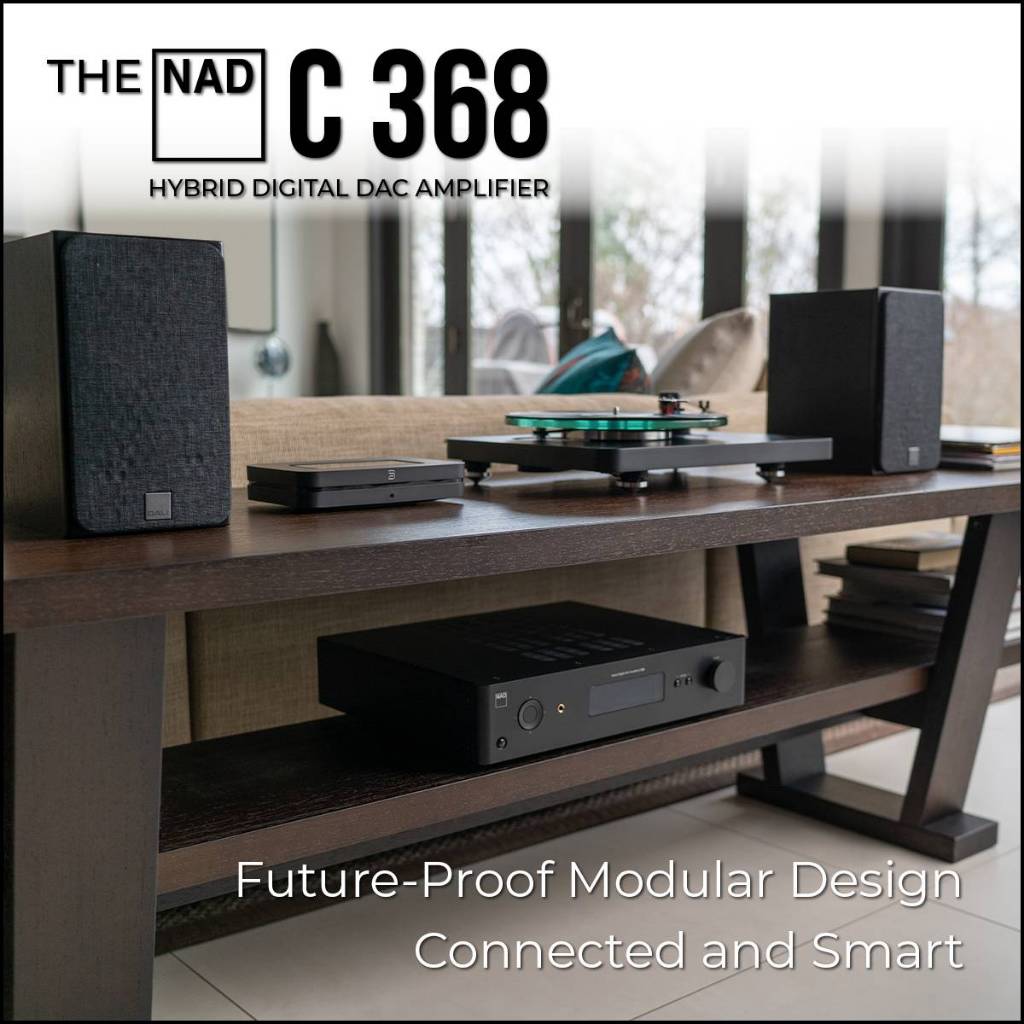 NAD C368 Hybrid Digital DAC Amplifier แอมป์ดิจิตอลมีแดคในตัว 80 วัตต์/ข้าง มีกำลังขับสำรอง