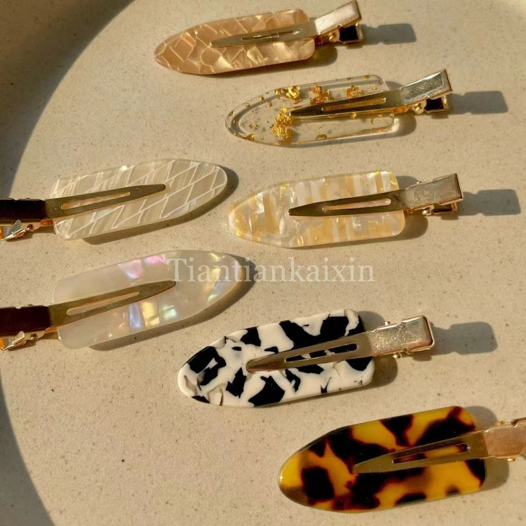 กิ๊ฟหนีบผมขนาดเล็ก รุ่น Sunshine ขนาด 6.5 cm ติดชื่อได้ไม่จำกัดตัวอักษร（อักษรพิมพ์ใหญ่）