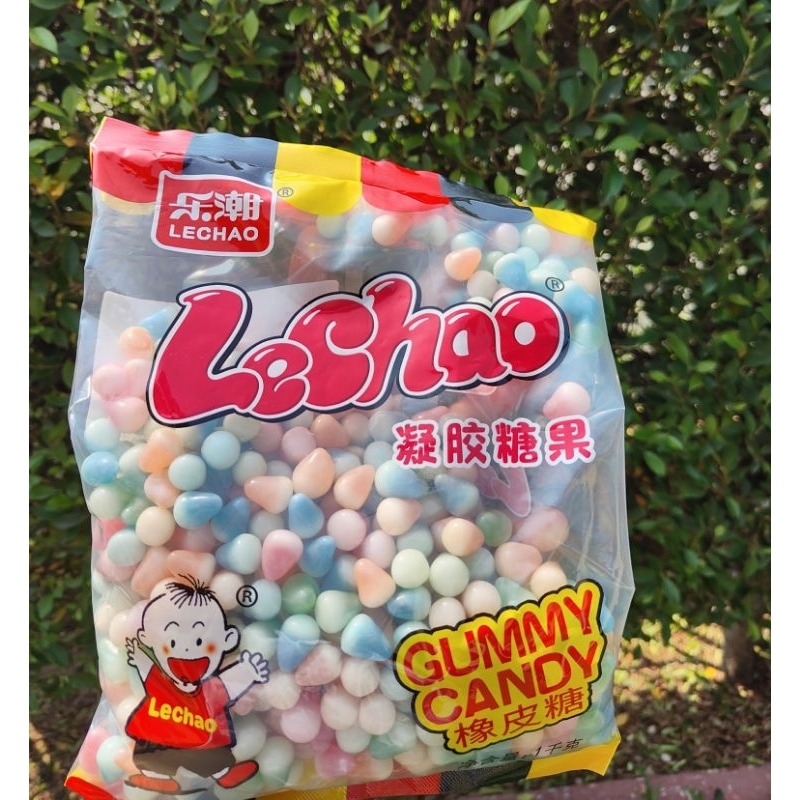 ปีโป้กรอบ รสผลไม้รวม ตรา เล่อฉาว LECHAO ถุงละ 1 กก.