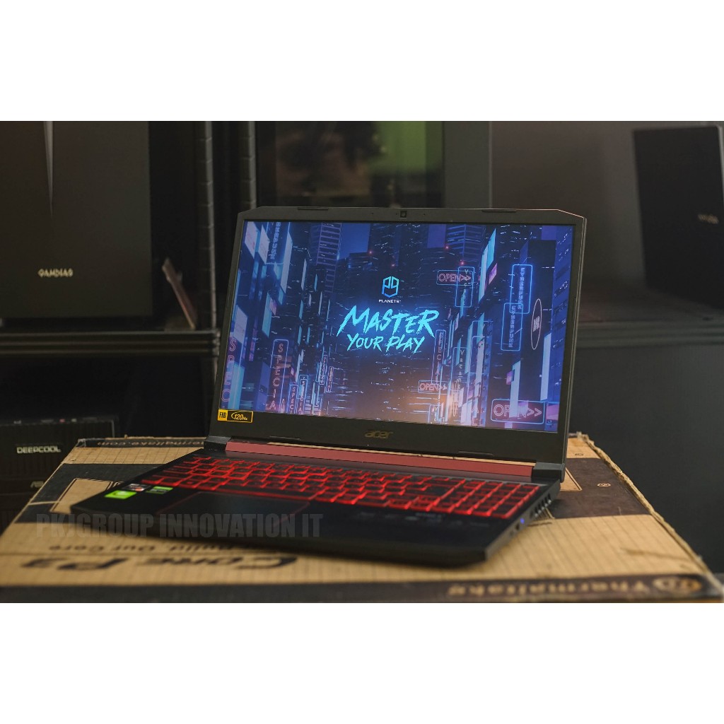 โน๊ตบุ๊คเล่นเกมมือสอง Acer Nitro 5 AN515-43-R0T3 R7 3750H RAM 8 GB M2 512 GB GTX1650 *มีไบร์ท 2 จุด