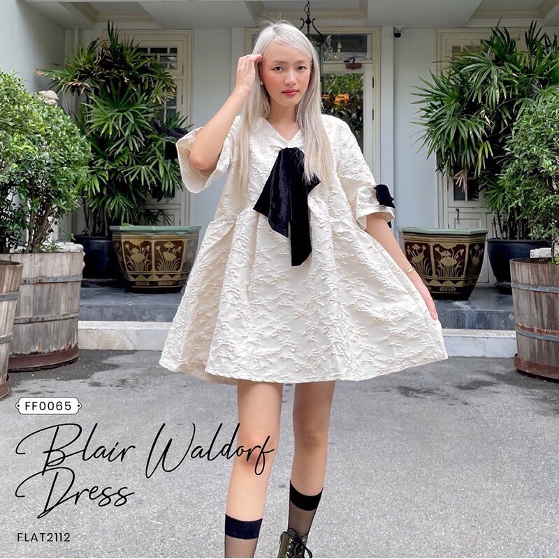 ส่งต่อไม่มีตำหนิ สวยมากค่ะ FLAT2112 FF0065 BLAIR WALDORF DRESS