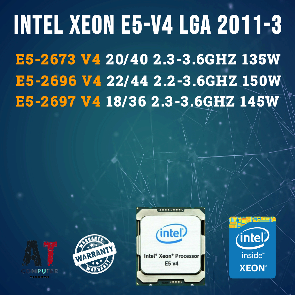 CPU Intel Xeon E5-2673 V4 /E5-2696 V4 /E5-2697 V4 LGA 2011-3