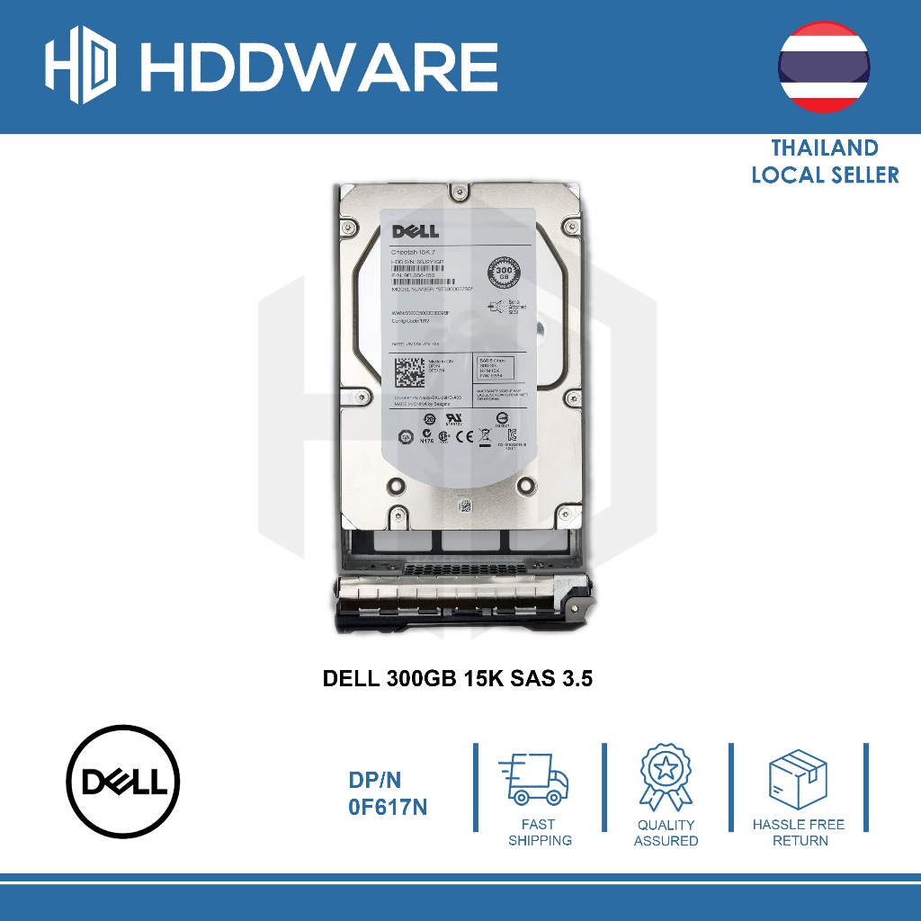 DELL 300GB 15K SAS 3.5" HDD // ST3300657SS // 0F617N // F617N