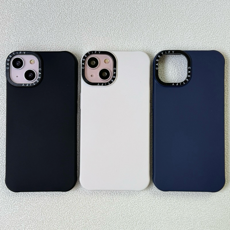 Silicone กำมะหยี่ Black /Gray/ White /Deep Blue ซิลิโคนกำมะหยี่ เคสสีพึ้น สำหรับรุ่น 78/SE20 - 16 16plus 16pro 16promax