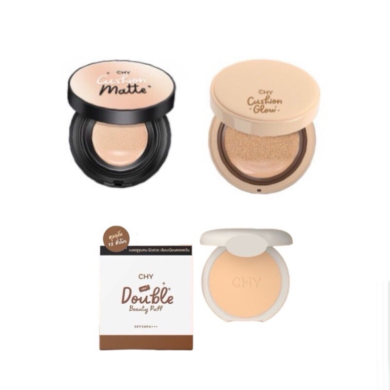 (1ตลับ) CHY Cushion คุชชั่นโฮยอนแบบตลับ สูตรโกลว์ / สูตรแมทท์