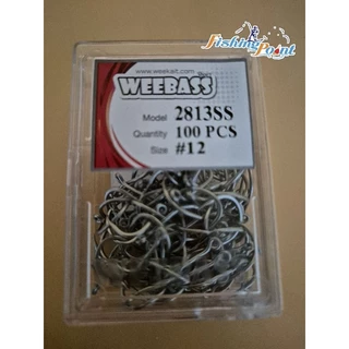 ตาเบ็ดSTAINLESS WEEBASS รุ่น 2813SS บรรจุ100 ตัว/กล่อง
