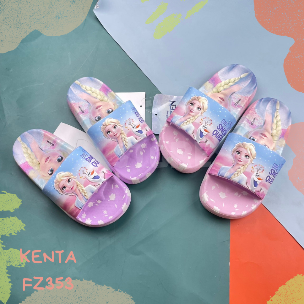 Kenta รองเท้าเด็กแตะสวมลาย Frozen รุ่น FZ353 ขนาด 24-35