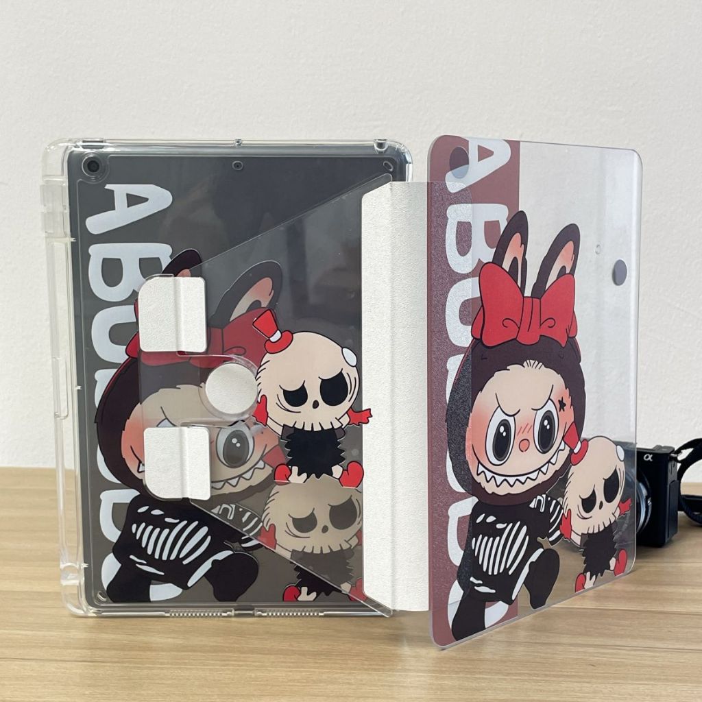 เคสสำหรับไอแพด pro11 pro12.9 mini6 Air4/5 10.9 Gen5/6 7/8/9 10.2 CASE คริสตัล หน้าใส-หลังใส หมุนได้ 360° มีช่องปากกา