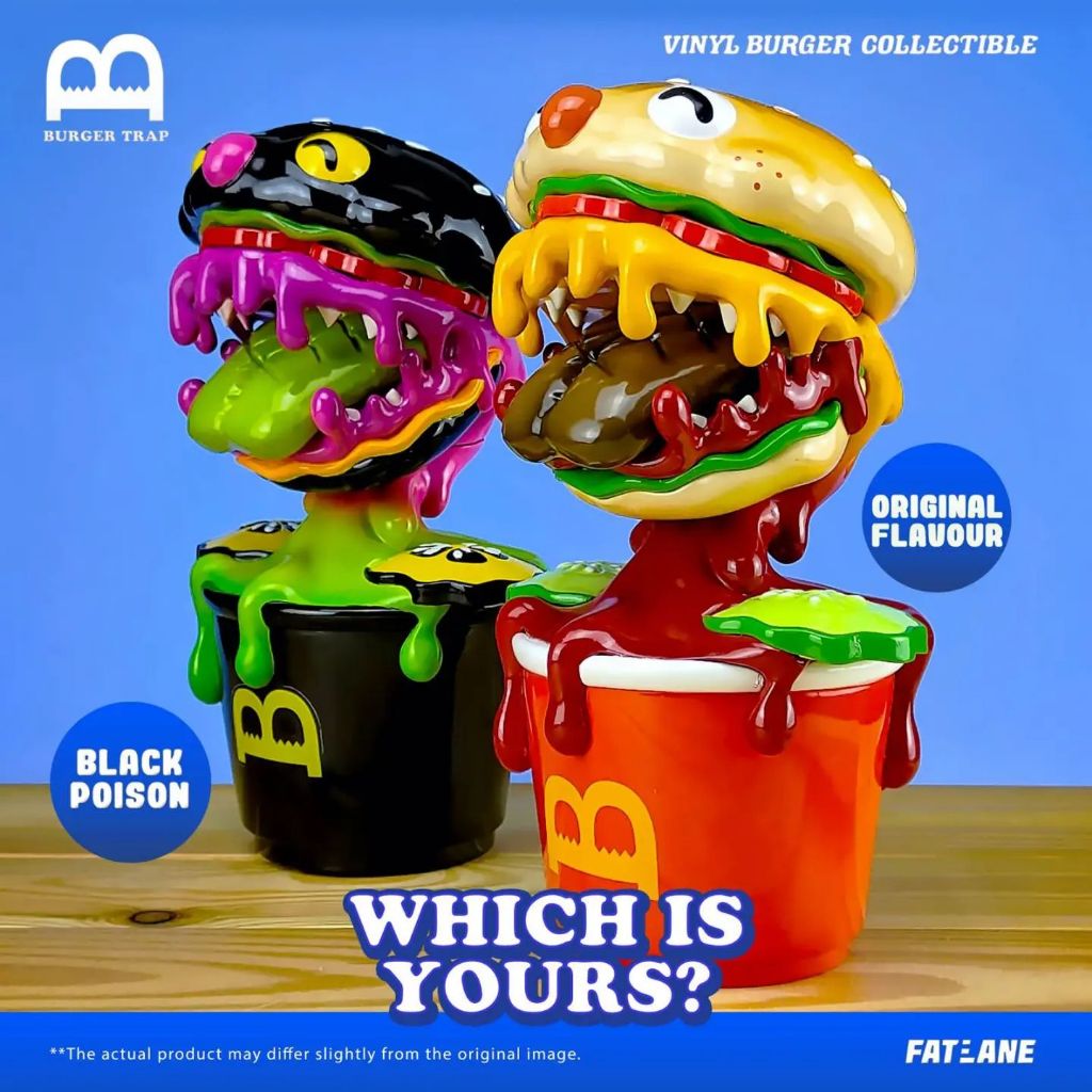 gachabox Burger Trap Original Version / Black Poison Version by Fatlane17 ของแท้พร้อมจัดส่ง