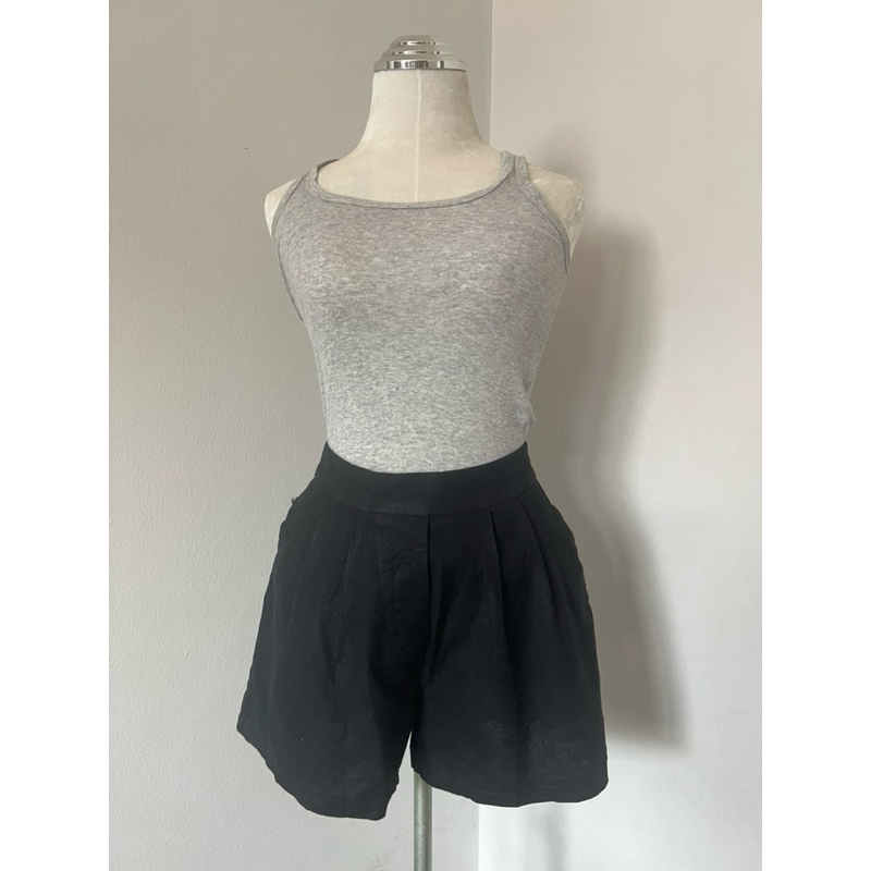 กางเกงขาสั้นผ้าลินิน แบรนด์ April Shop