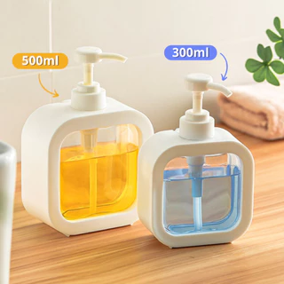 FanKe ขวดปั๊ม ขนาด 300 ml และ500 ml ขวดใส่สบู่เหลว ขวดใส่น้ำยาล้างจาน สําหรับแชมพู โลชั่น เจลอาบน้ำ