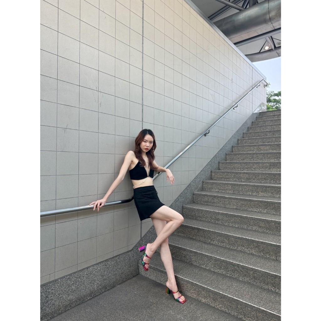 (รุ่น A8) - Wila shoes l🔥SHOPEE VDO ลด100฿🔥 รองเท้าส้นสูง3นิ้ว สายคาดเท้า2เส้นทรงเว้า ทรงสวยมาก กดสั่งได้เลยค่า