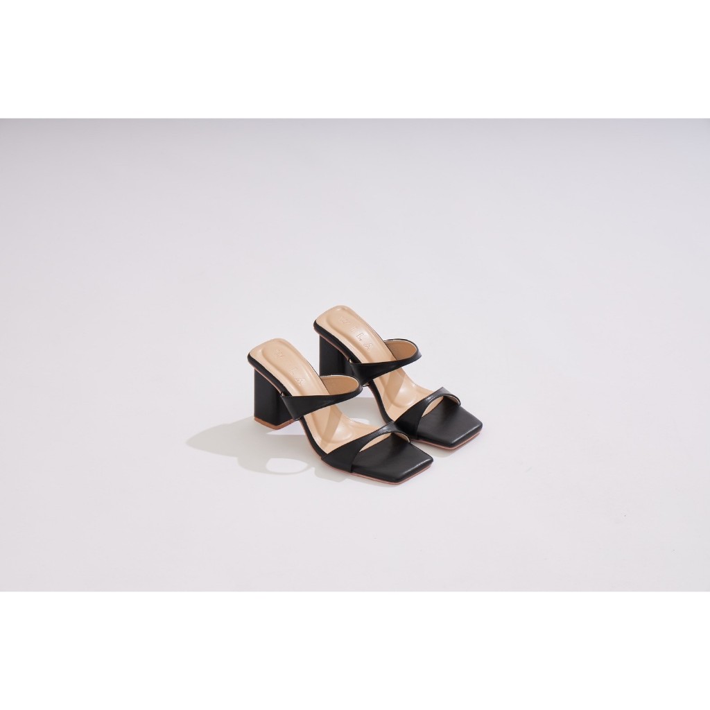 (รุ่น A8) - Wila shoes l🔥SHOPEE VDO ลด100฿🔥 รองเท้าส้นสูง3นิ้ว สายคาดเท้า2เส้นทรงเว้า ทรงสวยมาก กดสั่งได้เลยค่า