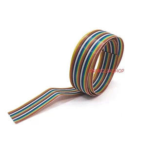 ราคาต่อ 1เมตร 👉👉ตัดยาวตามจำนวนที่สั่งมา AWG28 สายแพสีรุ้ง สายไฟสีรุ้ง สายแพ 10P 14P 16P 20P 24P 26P 30P 34P 40P 50P 64P