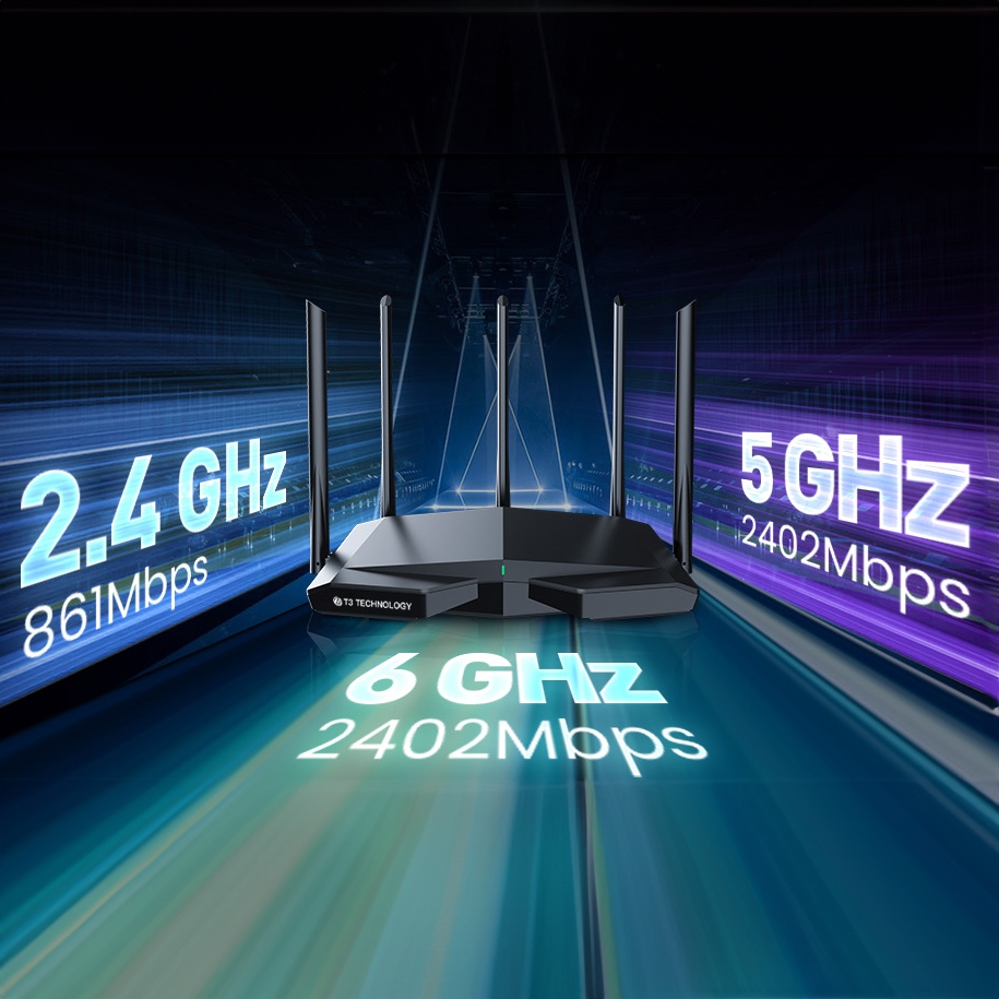 T3 Smart Wi-Fi6E Router Pro WR2 5.66Gbps เราเตอร์ขยายสัญญาณ 4K/8K TV ครอบคลุม 280 ตรม. ประกัน 1 ปี - รูปที่ 3