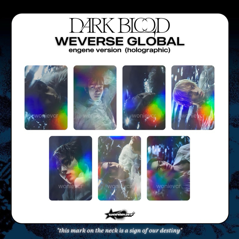 พร้อมส่ง ✨ [ENHYPEN] การ์ดเบเนฟิตวีเวิส DARK BLOOD (Engene ver.)