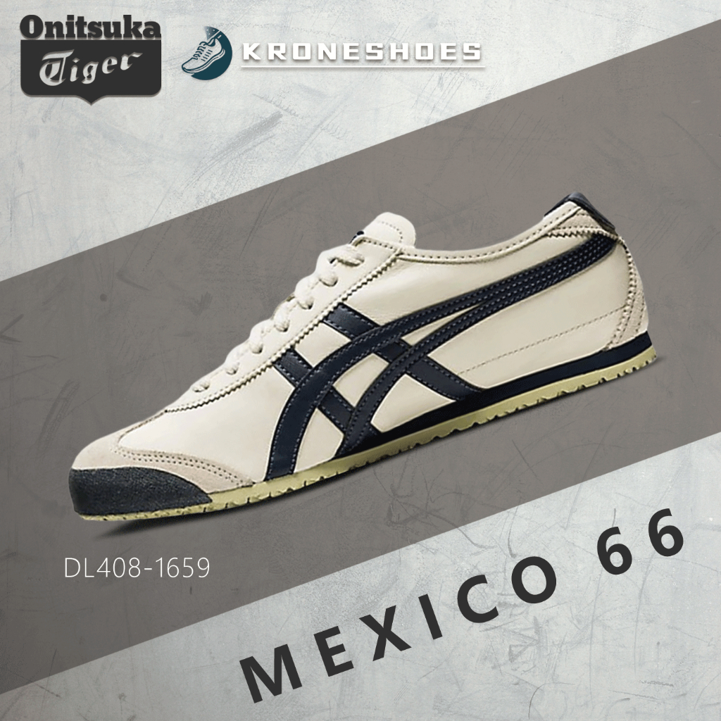 ของแท้ 100% Onitsuka tiger MEXICO 66 DL408-1659  รองเท้าผ้าใบ ได้ทั้งชายและหญิง