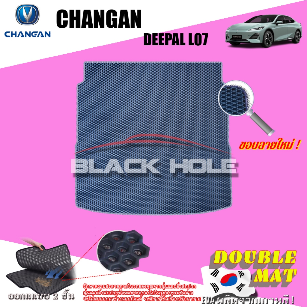 Changan deepal LO7 2023-ปัจจุบัน พรมรถยนต์เข้ารูป2ชั้นแบบรูรังผึ้ง Blackhole (ชุดที่เก็บสัมภาระ)