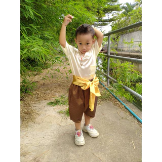 ผ้าคาดเอว ใส่กับชุดไทยพี่หมื่นเด็กผู้ชาย ผ้าคาดเอวยาว 130 เซนติเมตร