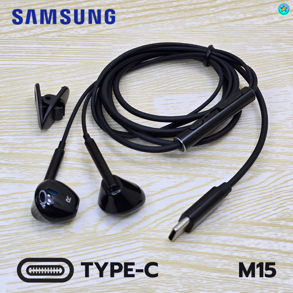 หูฟัง สมอลทอล์ค สำหรับ Samsung Type-C ซัมซุง S22 Ultra ไทป์ซี สวมใส่สบาย เบสนุ่ม เสียงดี เพิ่ม-ลดระดับเสียงได้ M15