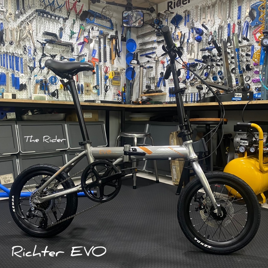 จักรยานพับ RICHTER EVO ปี2024 สีใหม่ 8สปีด ล้อ16” มาใหม่ล่าสุด NEW2024 Folding Bike รถพับ เฟรมอลู ดิสเบรค (ผ่อนได้)