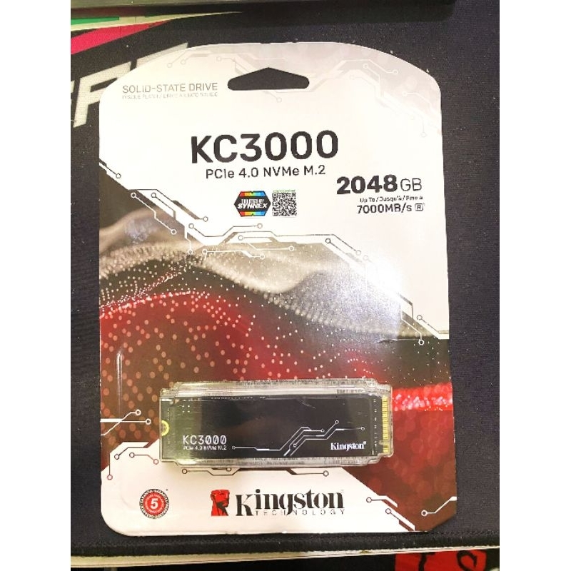 2 TB SSD M.2 PCIe 4.0 KINGSTON KC3000 (SKC3000D/2048G) NVMe ประกัน 5 ปี