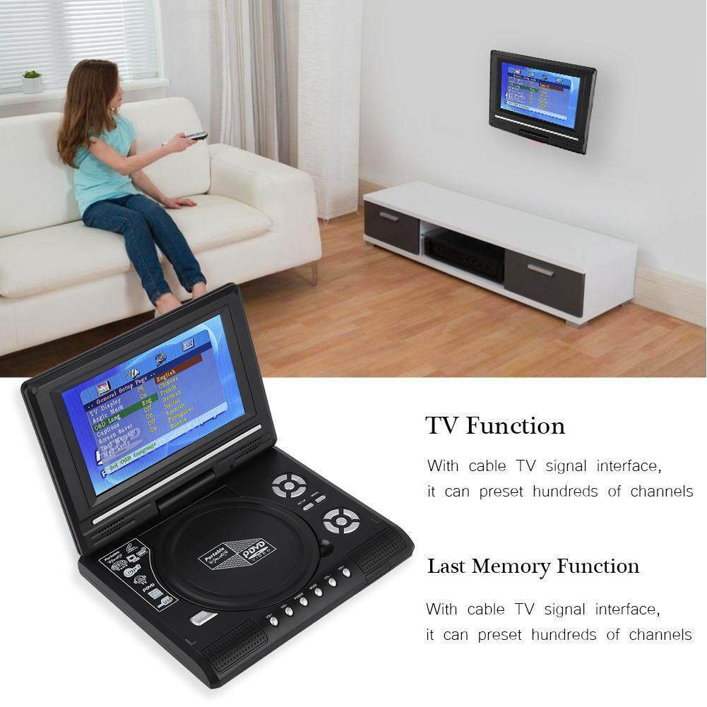 DVD Player Googoo 7.8นิ้วเครื่องเล่นดีวีดีแบบพกพาหมุนหน้าจอทีวีชาร์จไฟในรถ เครื่องเล่นcd dvd เครื่องเล่นdvd เครื่องเล่นd