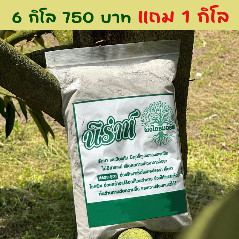 นิร่าห์ ผงไตรมอร์ฟ รักษาแผลเน่า 6กิโล 750บาท แถมฟรี1กิโล
