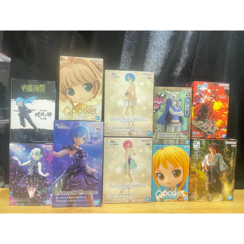 Figure BANPRESTO ฟิกเกอร์ ของสะสม ของขวัญ พร้อมส่ง ของแท้ พร้อมกล่อง มือ1 one piece re zero sao Qpos