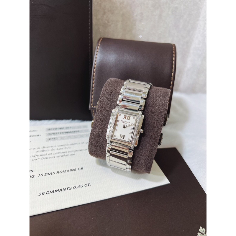 Used Patek Philippe Twenty-4 Ladies Diamond 2014  สภาพสวย ข้อ 17 cm