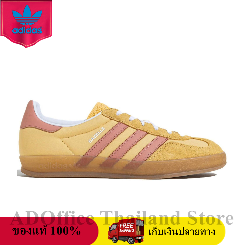 ของแท้ 100% adidas Originals Gazelle Indoor Semi Spark Wonder Clay IE2959 Sneaker รองเท้าผู้ชายและผู