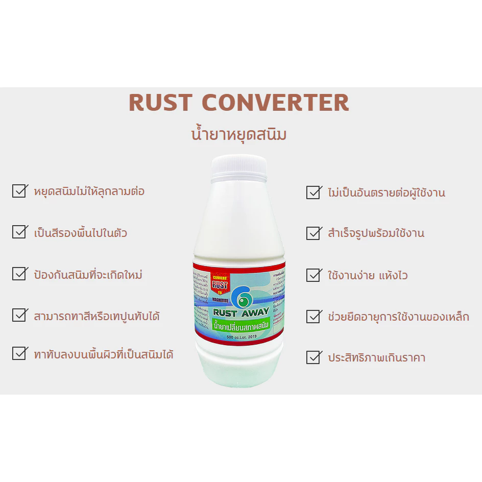 น้ำยาหยุดสนิมและกำจัดสนิม Rust Away thumbnail 8