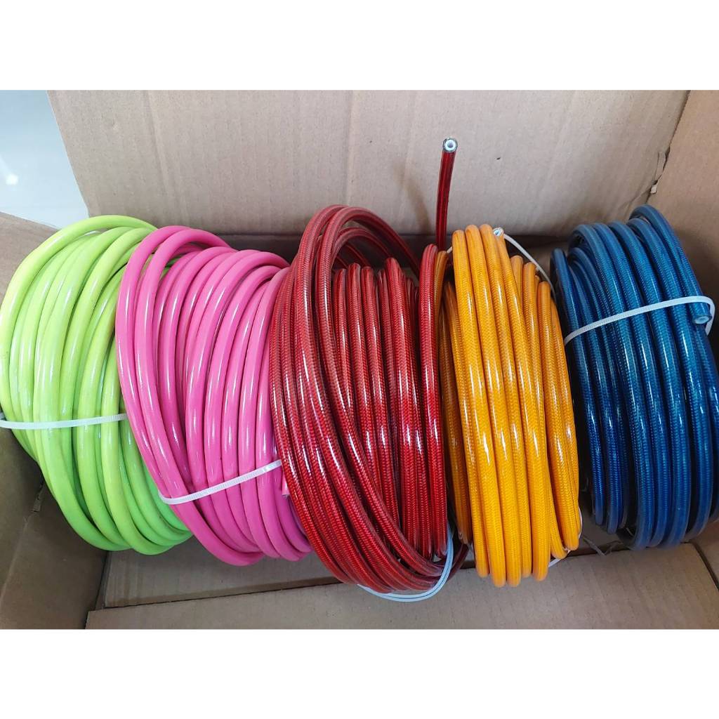 (ร้านใหม่ ลดราคา)AN3 สายเบรค แบบถักมอเตอร์ไซค์ไฮดรอลิค ท่อยางเบรกท่อน้ำมันแบบเหลว สายถักเบรคAN3 สายถ