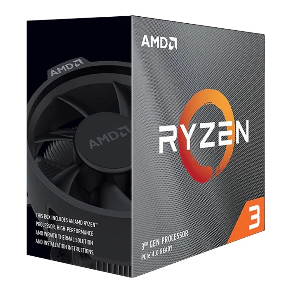 CPU (ซีพียู) AMD AM4 RYZEN 3 3300X (4.30GHz) 4C/8T R3 3300X ฟรีซิลิโคน พร้อมส่ง