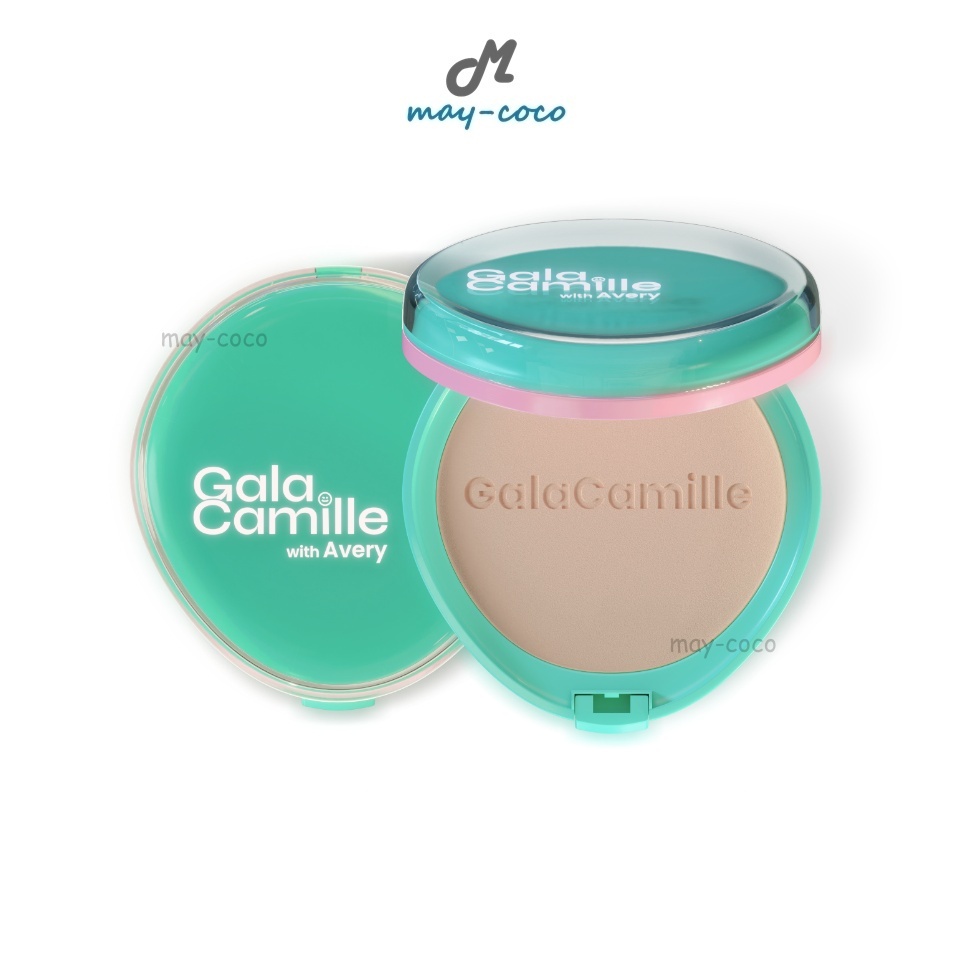 ถูก/แท้/มีไลฟ์ แป้ง Gala Camille Rolly Pop Soft Matte Foundation Powder SPF35 PA+++ แป้งเขียวเบลอผิว ผสมรองพื้น คุมมัน
