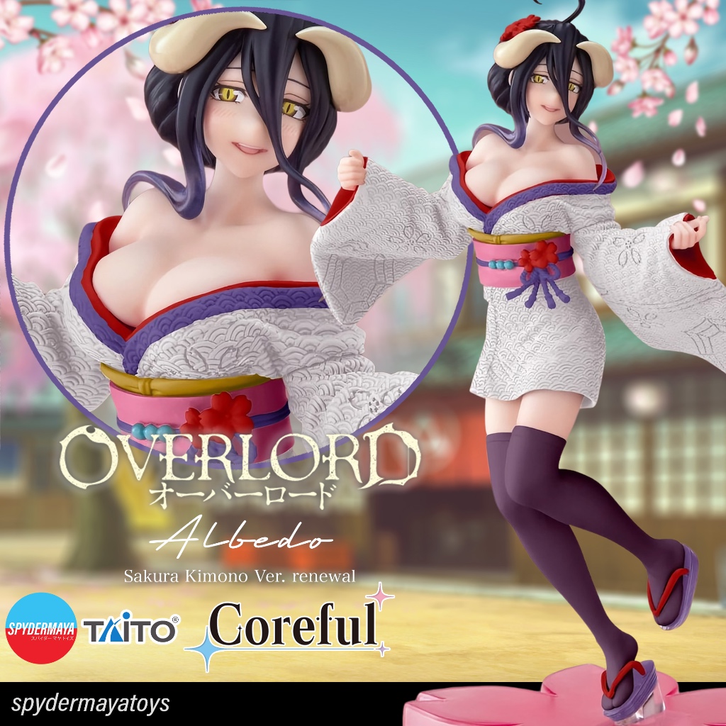 [Pre-Order] ฟิกเกอร์ Albedo Sakura Kimono Ver.  Renewal Coreful - Overlord -  TAITO