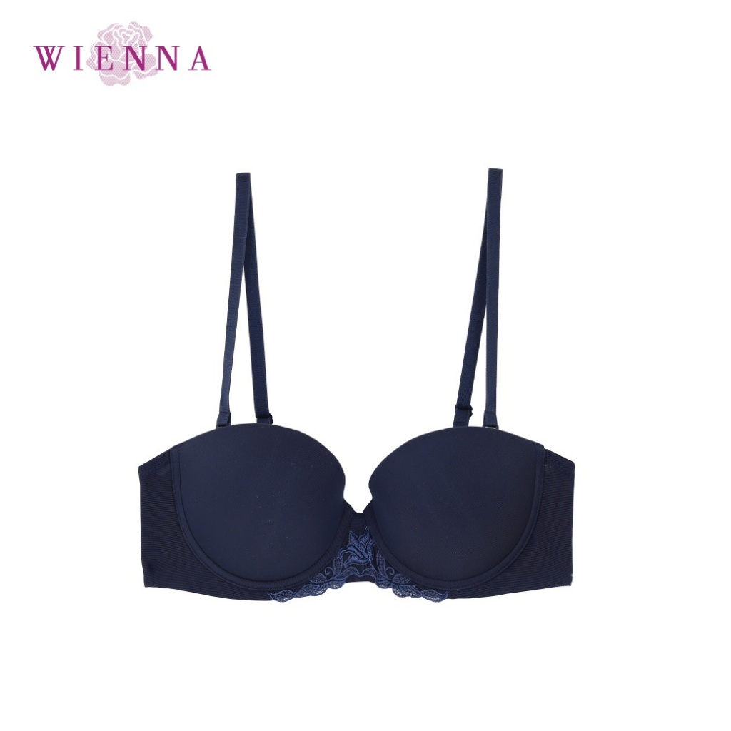 WIENNA BRA DB27721 เสื้อชั้นใน ถอดสายได้ แบบเกาะอก สีเนื้อ ดำ น้ำเงินเข้ม แดง น้ำเงินคราม Lily Rose