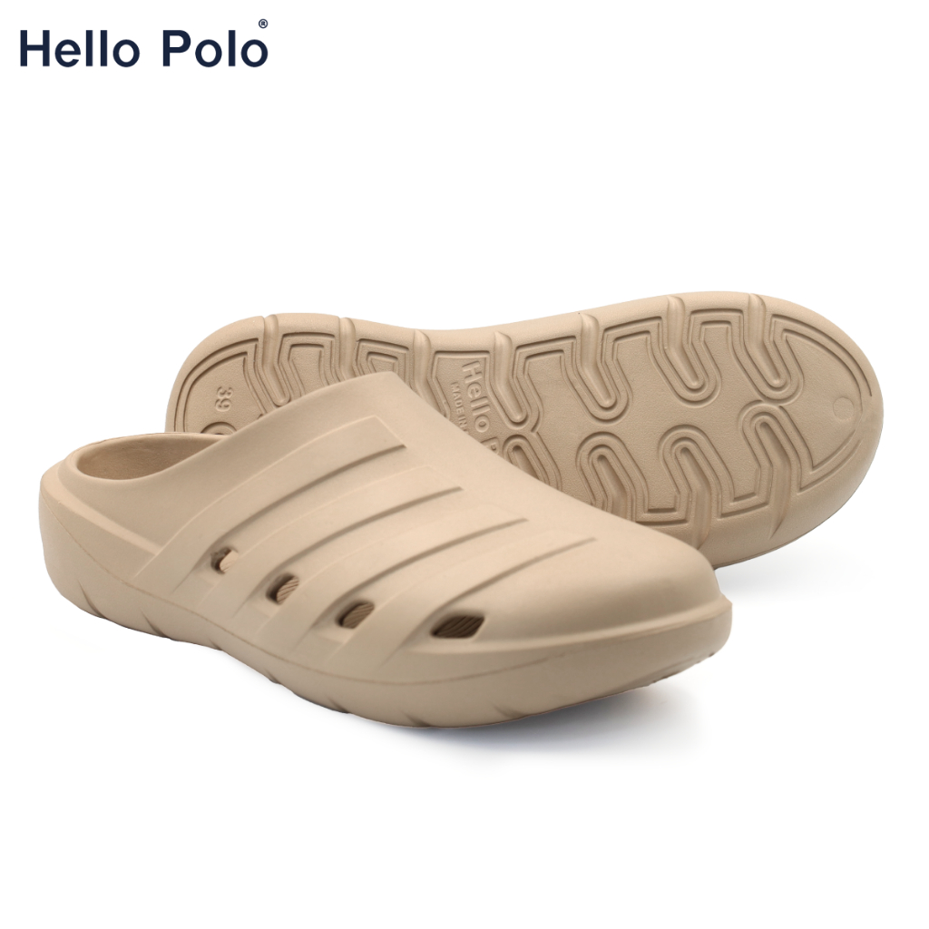 Hello Polo รองเท้าแตะแบบสวมรุ่น HP8019 รองเท้าแบบ Unisex พื้นนิ่ม กันน้ำกันลื่น