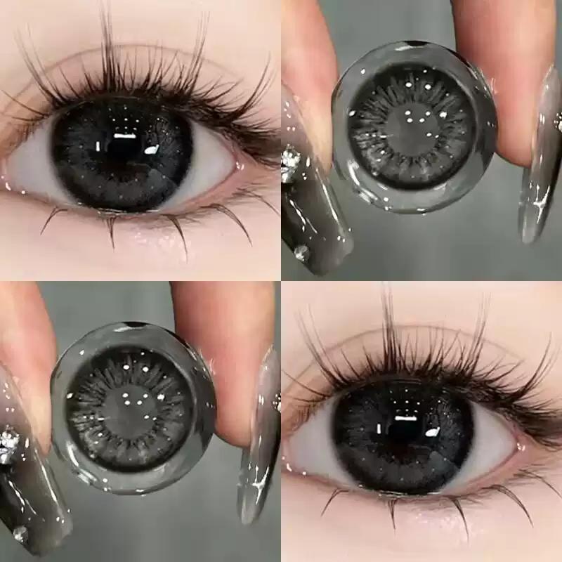 MIDROO คอนเทคเลนส์รายเดือนคอนแทคเลนส์ บิ๊กอาย💎 Super Big Black Eye 14.0-14.5